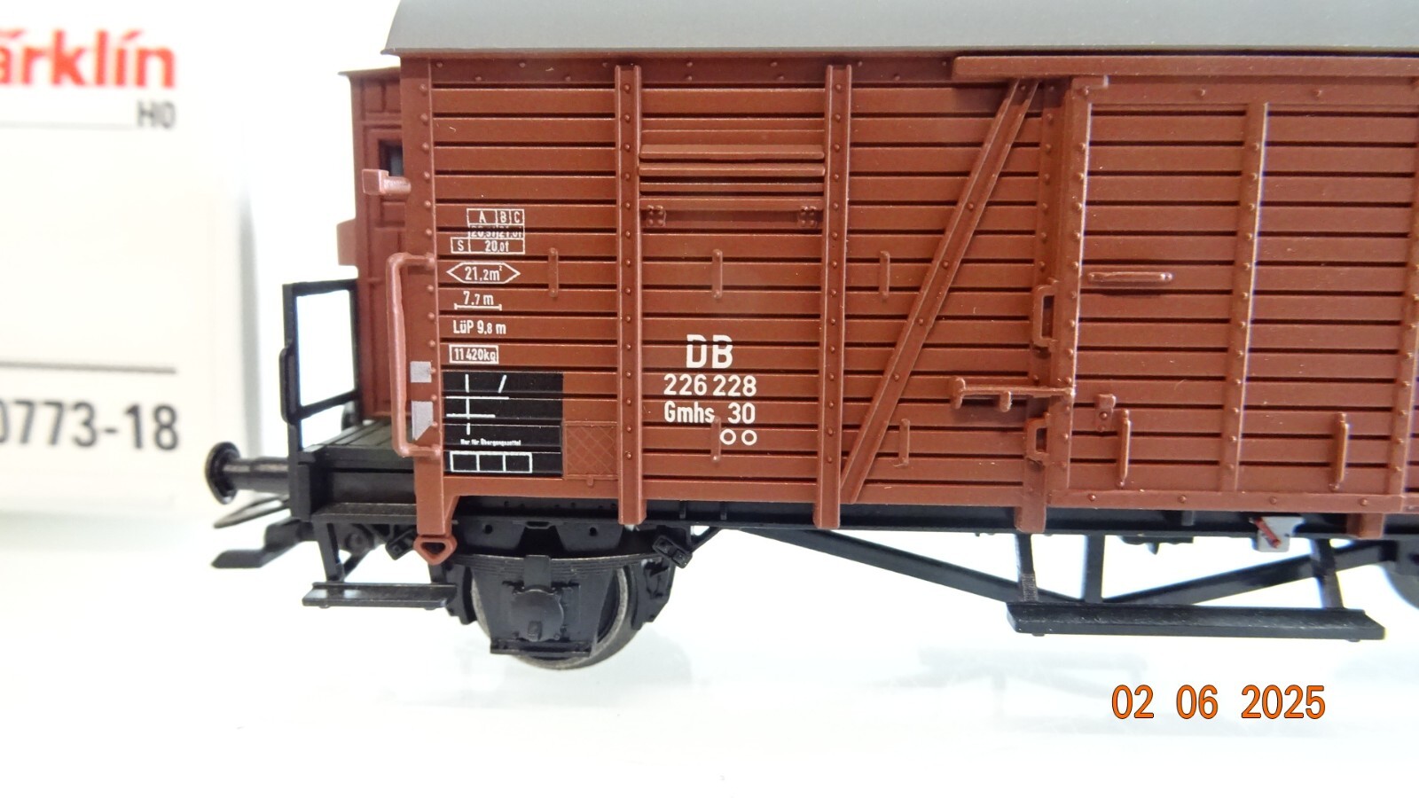 Märklin H0 00773-18 gedeckter Güterwagen der DB in OVP PR8121 – Bild 3