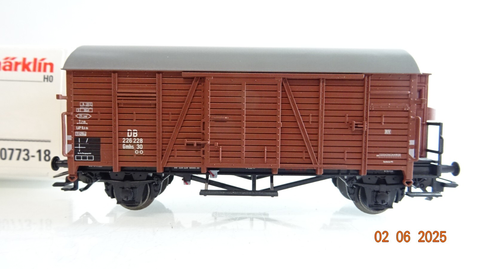 Märklin H0 00773-18 gedeckter Güterwagen der DB in OVP PR8121 – Bild 4
