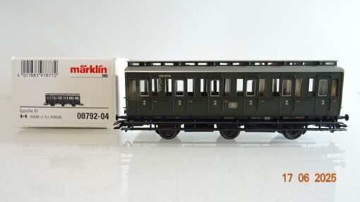 Märklin H0 00792-04 Abteilwagen 2. Kl. der DB in OVP PR8489