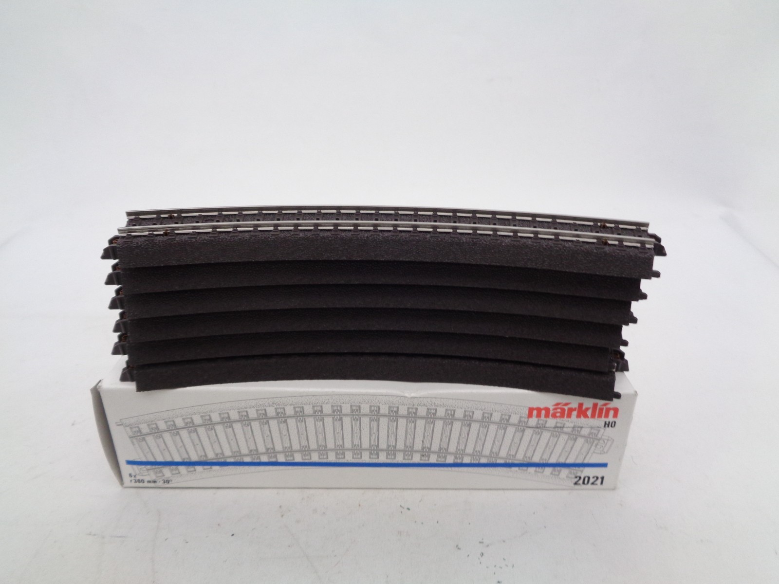 Märklin H0 2021 gebogenes Gleis 6x r360 mm siehe Foto in OVP PK2610