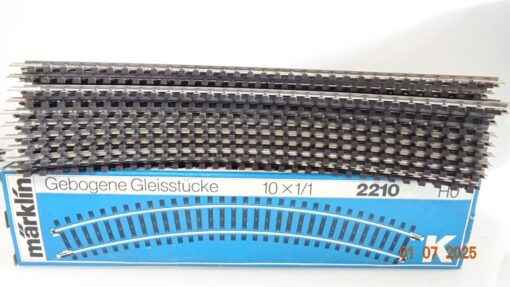 Märklin H0 2210 K gebogenes Gleis 10Stück in OVP siehe Foto CK9199