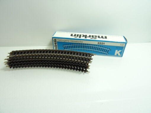 Märklin H0 2221 K-Gleis gebogene Gleisstücke 10x1/1 R360mm in OVP CK897