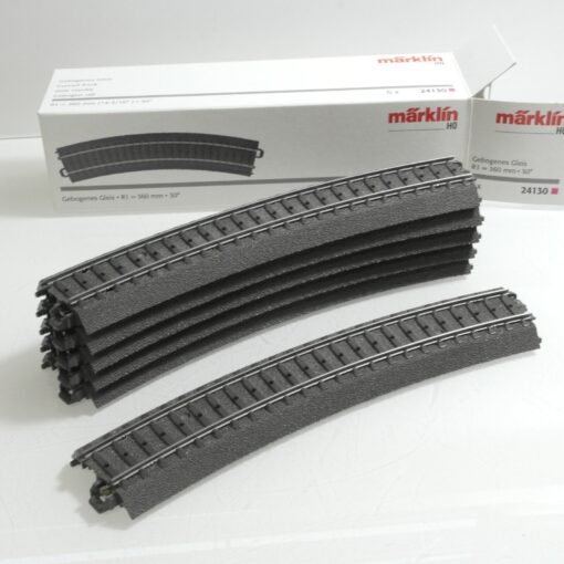 Märklin H0 24130 C-Gleis gebogen R1 = 360 mm / 30° 6 Stück in OVP RG6806