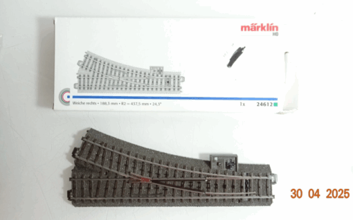 Märklin H0 24612 C Gleis Weiche rechts siehe Foto in OVP CK7943