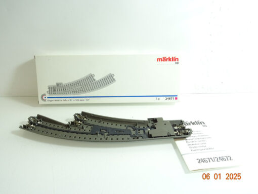 Märklin H0 24671 C-Gleis Bogenweiche links siehe Foto in OVP CK5133 – Bild 3