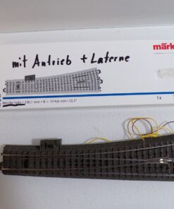 Märklin H0 24711 schlanke Weiche links mit Antrieb siehe Foto in OVP PK2967