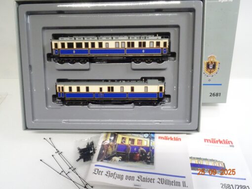 Märklin H0 2681 / 89265 Hofzug Kaiser Wilhelm 2tlg. in OVP JL3165