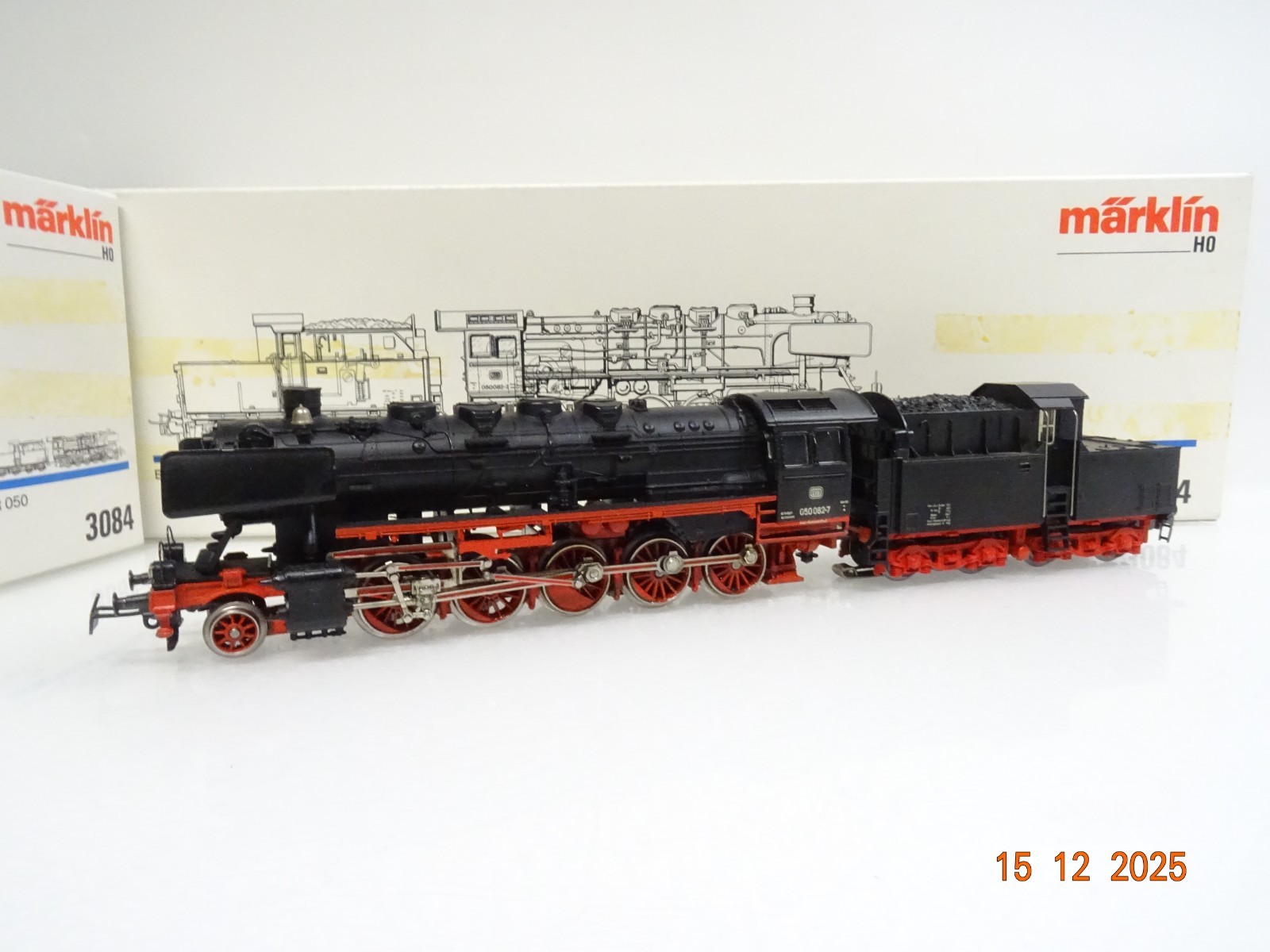 Märklin H0 3084 Dampflok BR 050 082-7 der DB Kabinentender in OVP JL5108