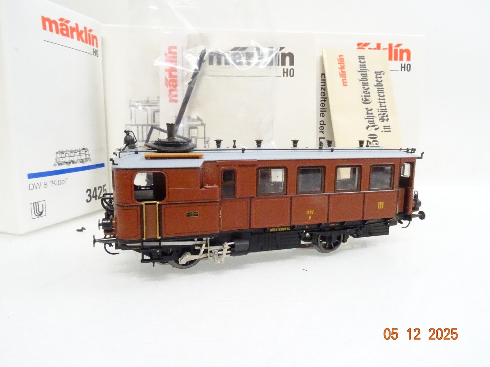Märklin H0 3425 Dampftriebwagen DW 8 Kittel der DRG Delta in OVP JL4886