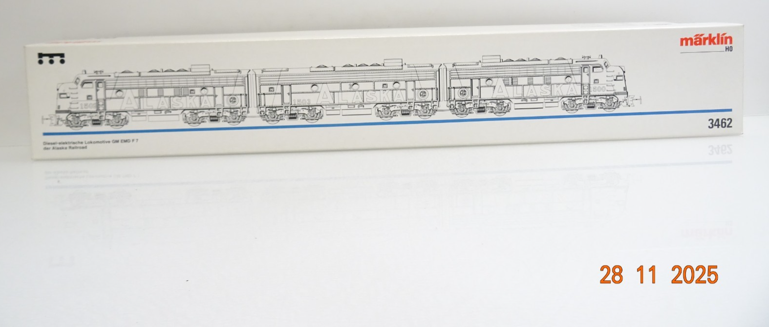 Märklin H0 3462 US Diesellok GM EMD F 7 der Alaska Railroad in OVP JL4759 – Bild 7