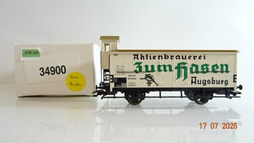 Märklin H0 34900 Bierwagen Actienbrauerei Zum Hasen DR in OVP PR9024