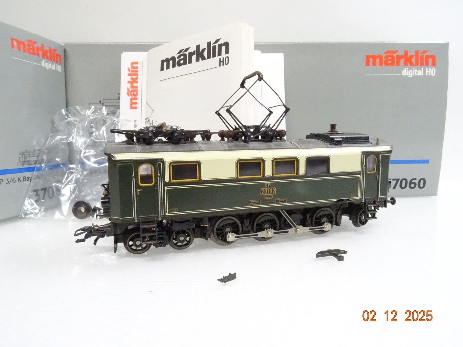Märklin H0 37060 E-Lok EP 3/6 20102 der K.Bay.Sts.B. Digital in OVP JL4833