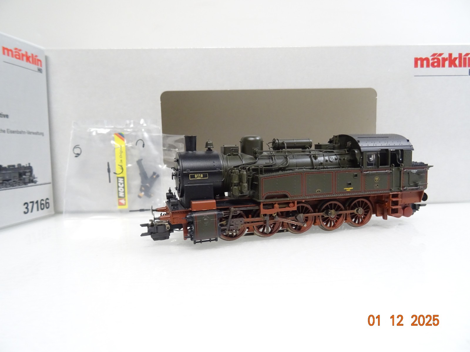 Märklin H0 37166 Dampflok T 16.1 der K.P.E.V. Sound Mfx in OVP JL4796