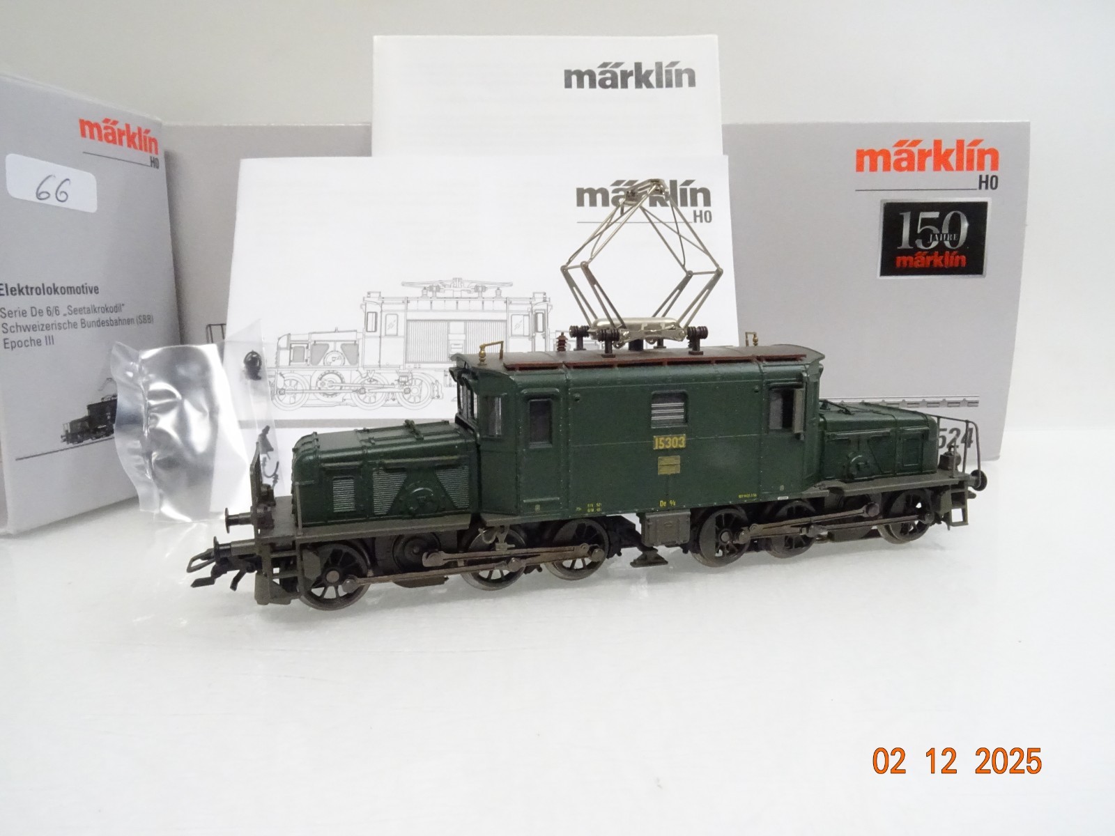 Märklin H0 37524 E-Lok De 6/6 Seetal-Krokodil der SBB Digital in OVP JL4814