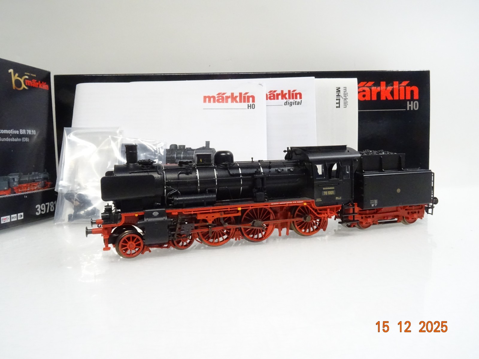 Märklin H0 39781 Insider Club Dampflok BR 78 1001 der DB Sound Mfx in OVP JL5084