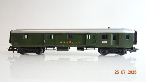 Märklin H0 4017 Gepäckwagen der SBB Blech PR9272 o. – Bild 3