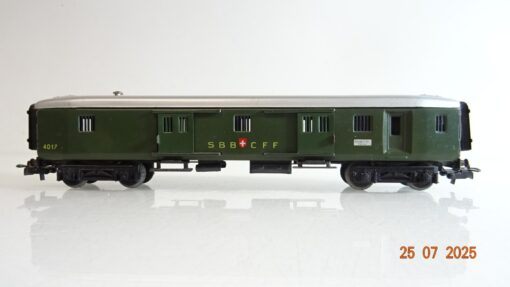 Märklin H0 4017 Gepäckwagen der SBB Blech PR9272 o.