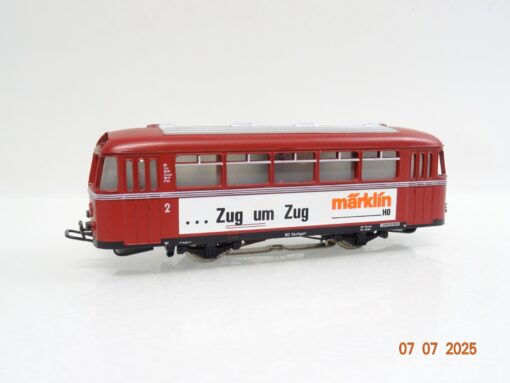 Märklin H0 4018 Beiwagen zum Schienenbus mit Werbeaufdruck Zug um Zug JL1255 o.