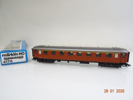 Märklin H0 4178 Personenwagen 1. Kl. der SJ in OVP PR5569