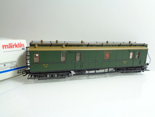 Märklin H0 4229 Postwagen Königl.Württ.Post. in OVP JD3790
