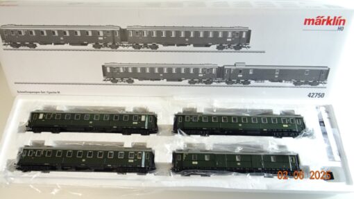 Märklin H0 42750 Schnellzugwagen-Set/Epoche III der DB in OVP PR8190