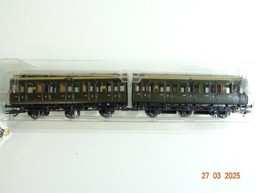 Märklin H0 4307 Abteilwagen Set 2 tlg. 2.Kl. in OVP PR6819 – Bild 3