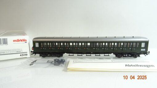 Märklin H0 43119 Abteilwagen 3. Kl. mit Schlußlaternen in OVP PR7092