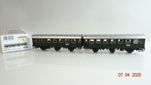 Märklin H0 43182 Umbauwagen Paar 3.Kl. der DB in OVP PR6979
