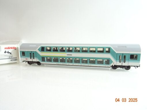 Märklin H0 43581 Doppelstockwagen 1./2. Kl. der DB in OVP PR6284