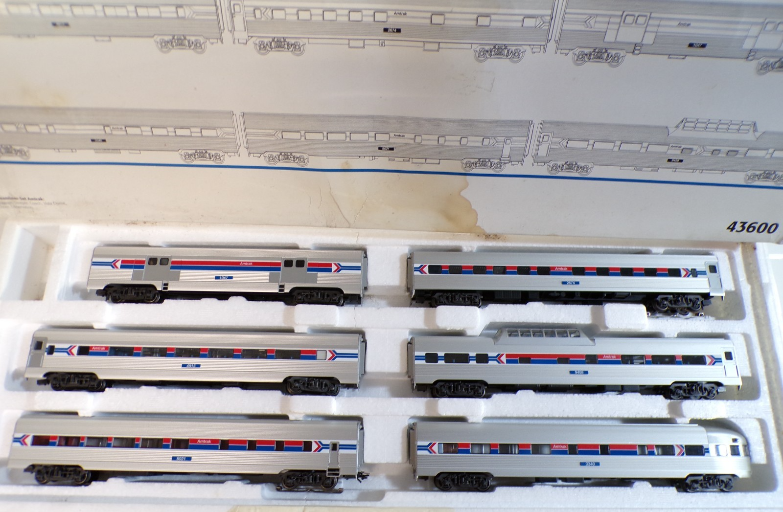 Märklin H0 43600 Streamliner-Set Amtrak 6 tlg. in OVP BH1916 – Bild 3