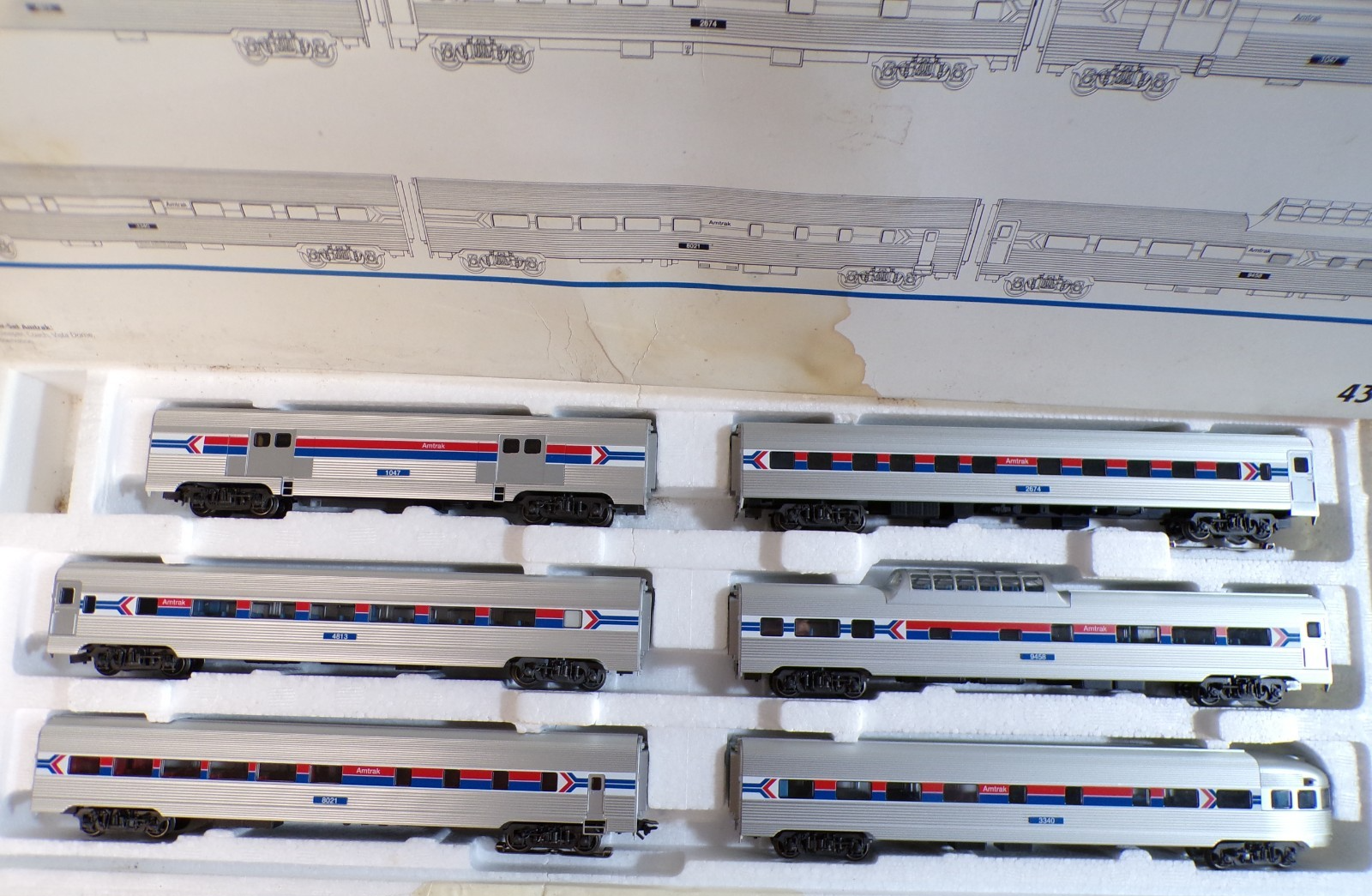 Märklin H0 43600 Streamliner-Set Amtrak 6 tlg. in OVP BH1916 – Bild 4