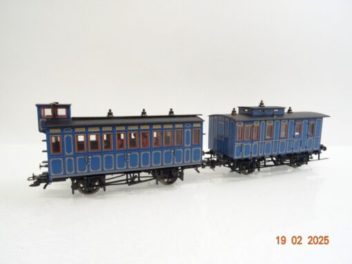 Märklin H0 4398 König-Ludwig-Zug Heizwagen + Servicewagen in OVP LE8759 – Bild 3