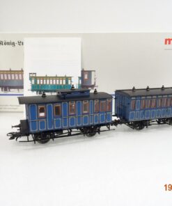 Märklin H0 4398 König-Ludwig-Zug Heizwagen + Servicewagen in OVP LE8759