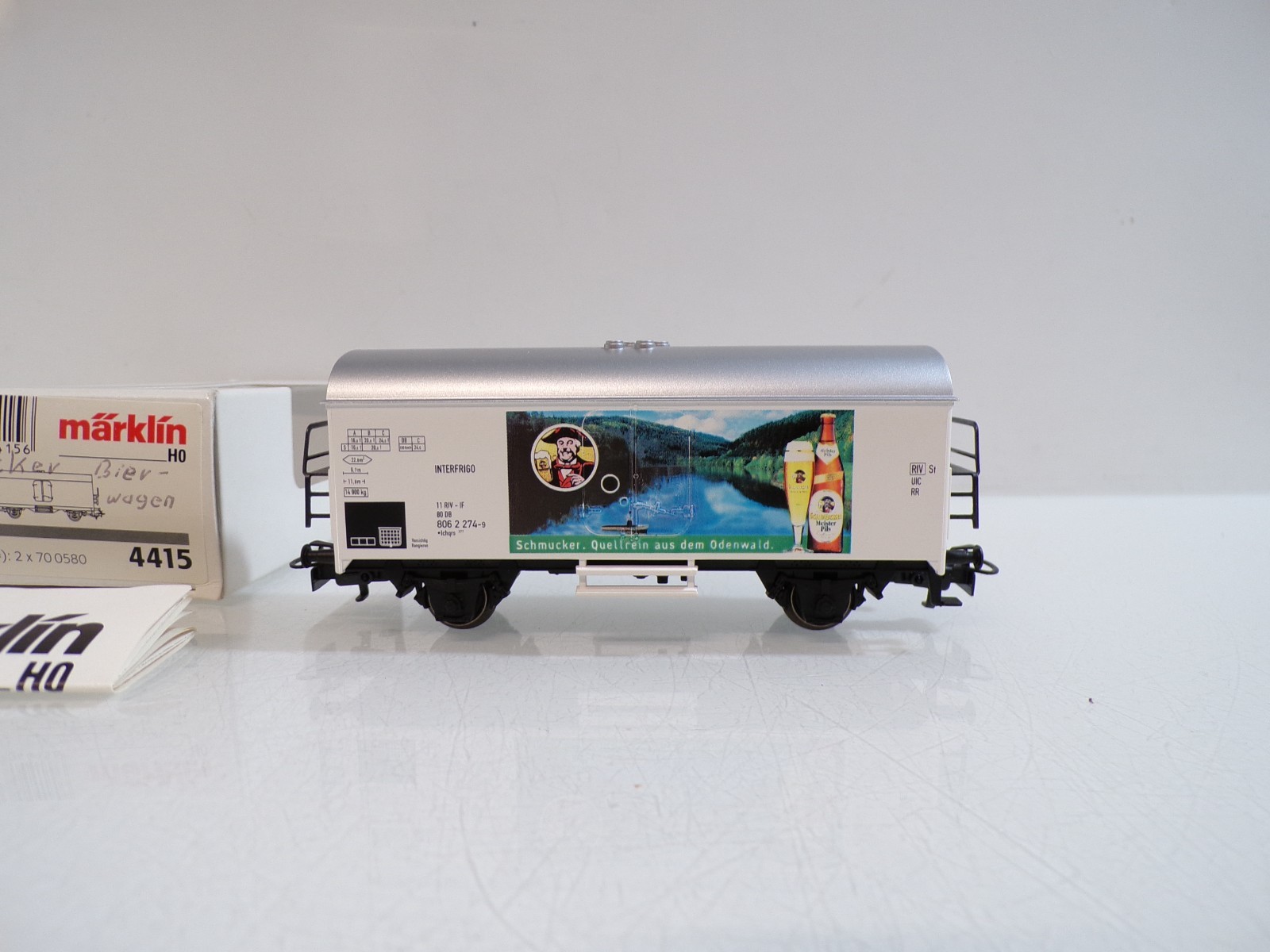 Märklin H0 4415 Kühlwagen Schmucker Meister Pils in OVP BH1872 – Bild 3