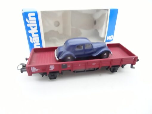 Märklin H0 4435 Niederbordwagen mit Wiking PKW in OVP RR2398 – Bild 3