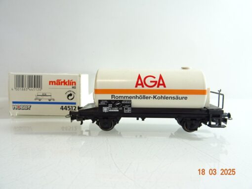 Märklin H0 44512 Kesselwagen AGA Rommenhöller-Kohlensäure der DB in OVP PR6627 – Bild 3