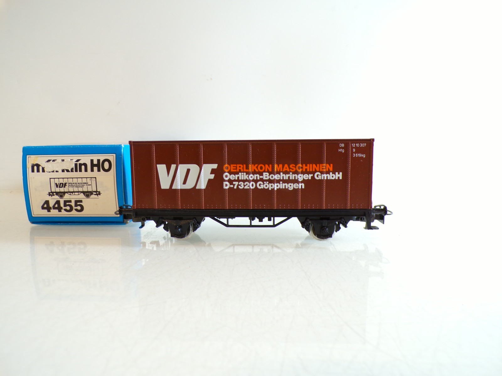 Märklin H0 4455 Containerwagen Oerlikon Maschinen in OVP BH1433 – Bild 3