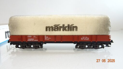 Märklin H0 4475 Niederbordwagen mit Plane der DB in OVP PR8086 – Bild 3