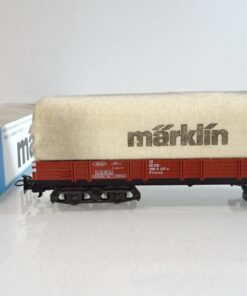 Märklin H0 4475 Niederbordwagen mit Plane der DB in OVP PR8086