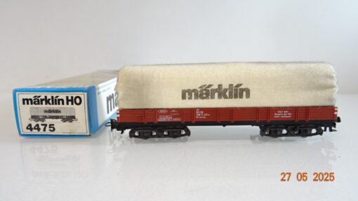 Märklin H0 4475 Niederbordwagen mit Plane der DB in OVP PR8086
