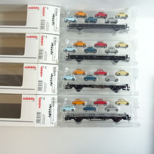 Märklin H0 45098 Autotransportwagen-Set/Epoche III in OVP PR6862