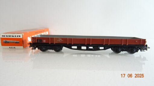 Märklin H0 4514 Niederbordwagen 4-achsigder DB in OVP PR8504