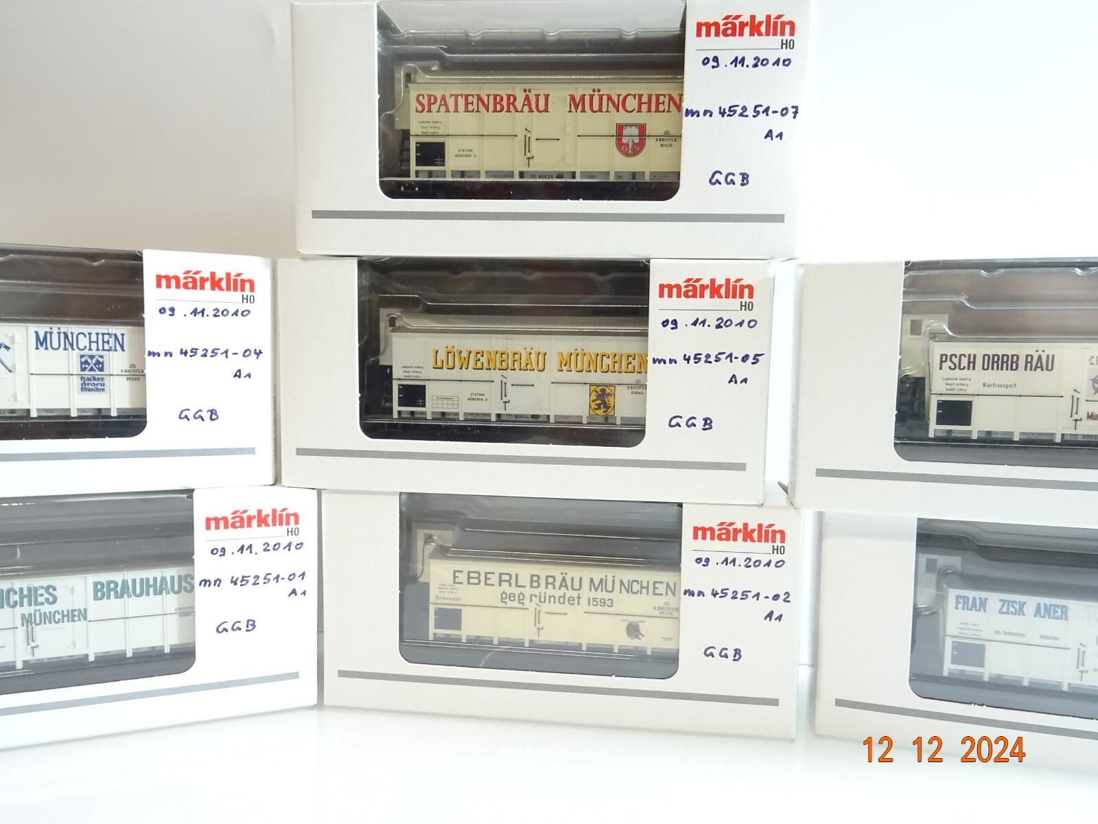 Märklin H0 45251 Bierwagen-Set der K.Bay.Sts.B. in OVP PR4760 – Bild 4
