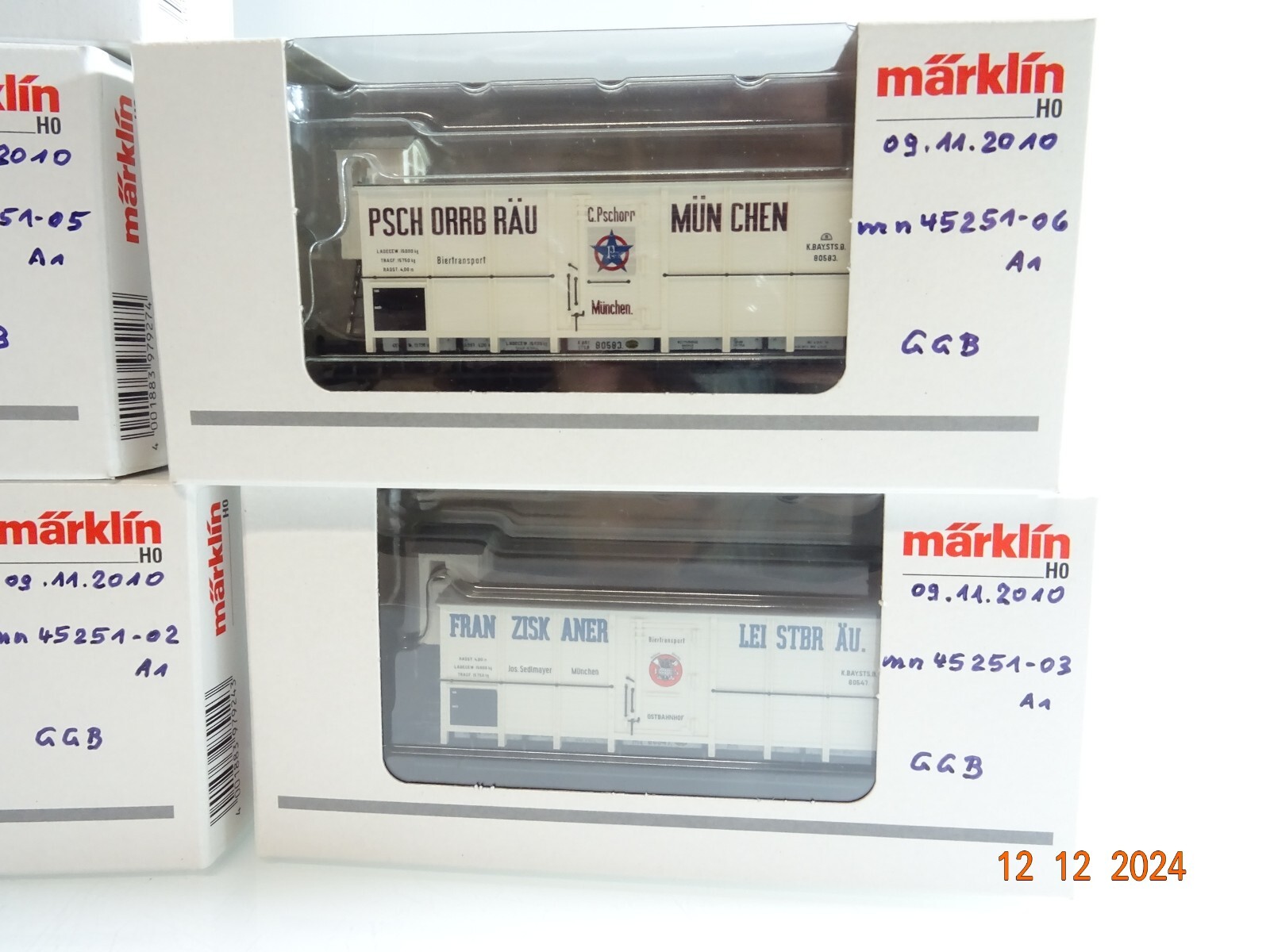 Märklin H0 45251 Bierwagen-Set der K.Bay.Sts.B. in OVP PR4760 – Bild 5