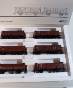 Märklin H0 46021 Wagen-Set die junge DB 6 Hochbordwagen der DB in OVP BH1741
