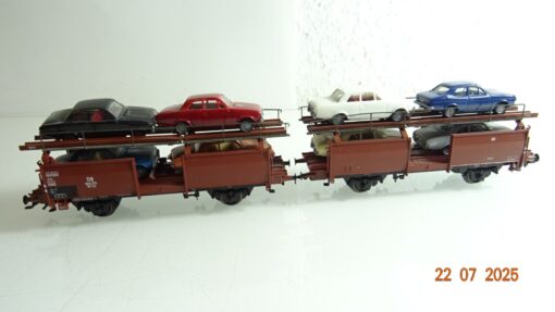 Märklin H0 46122 Set Autotransportwagen mit 8 PKW RR2602 o.
