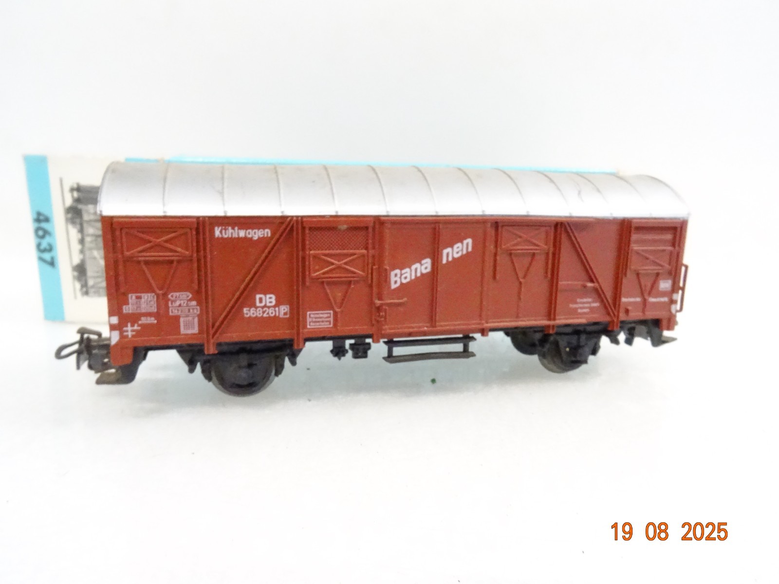 Märklin H0 4637 gedeckter Güterwagen Bananen, siehe Foto in OVP RR3090 – Bild 3