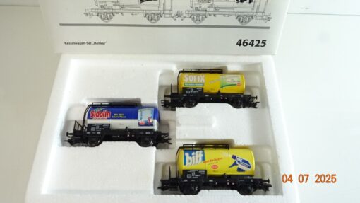 Märklin H0 46425 Kesselwagen-Set Henkel der DB OVP PR8824