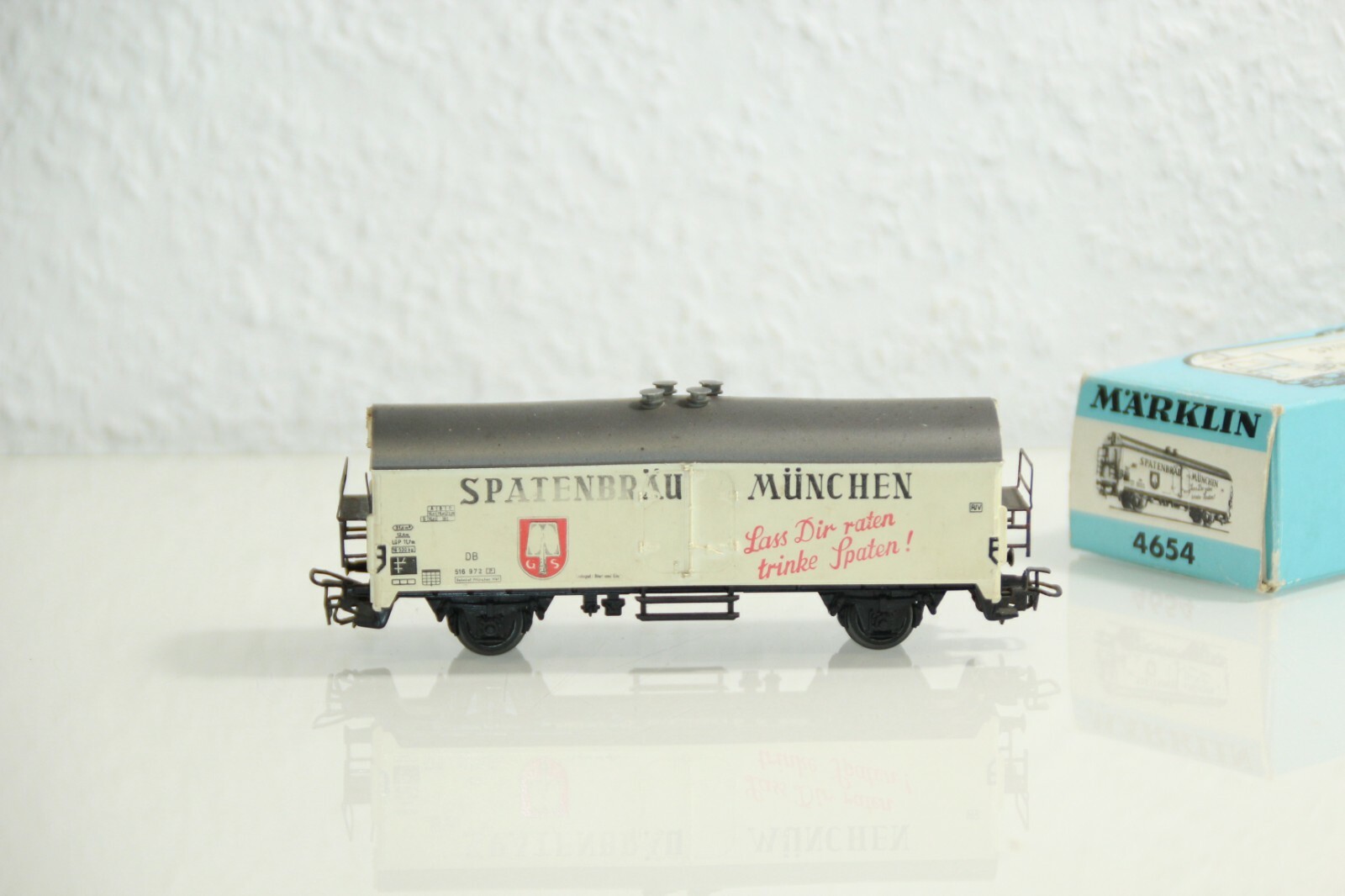 Märklin H0 4654 Bierwagen "Kühlwagen Spatenbräu München" in OVP LW8029 – Bild 3