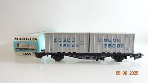 Märklin H0 4659 Containerwagen HAPAG LLOYD der DB in OVP PR8255